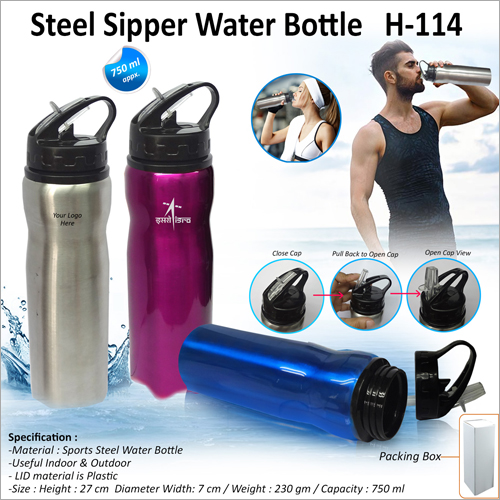 Steel Sipper Water Bottle H 114