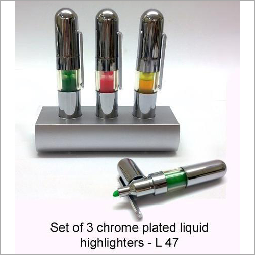 Chrome Plated Liquid Highlighters