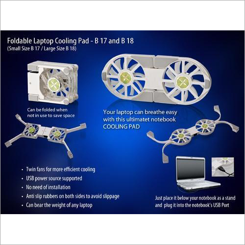 Folding Laptop Stand with USB Fan