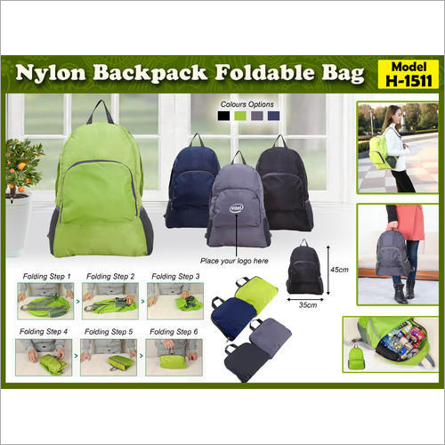 Nylon Backpack Fordable Bag H-1511