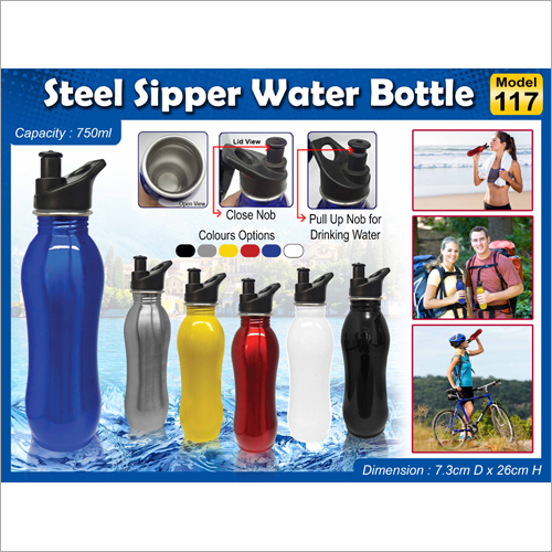 Steel Sipper Water Bottle H-117