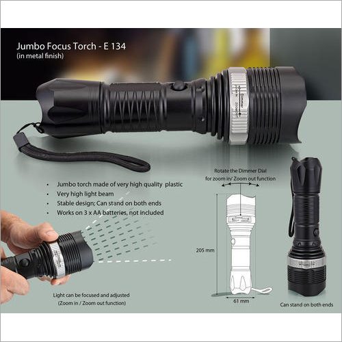 Jumbo Focus Torch (with Zoom In/ Out Function) – E134
