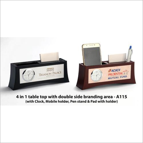 A115 – 4 In 1 Tumbler With Clock & 2 Side Branding Area