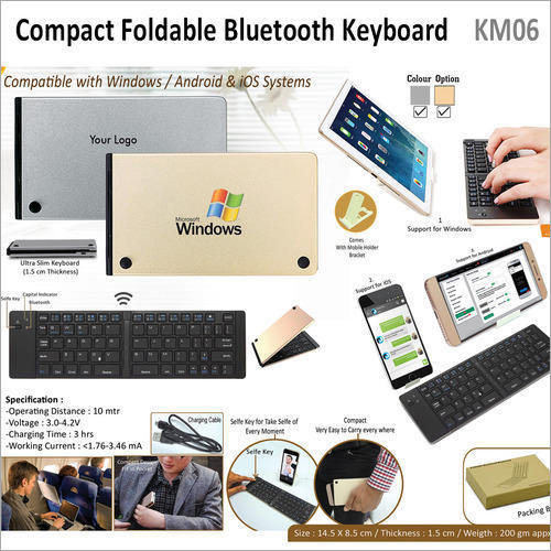 Compact Foldable Bluetooth Keyboard KM06