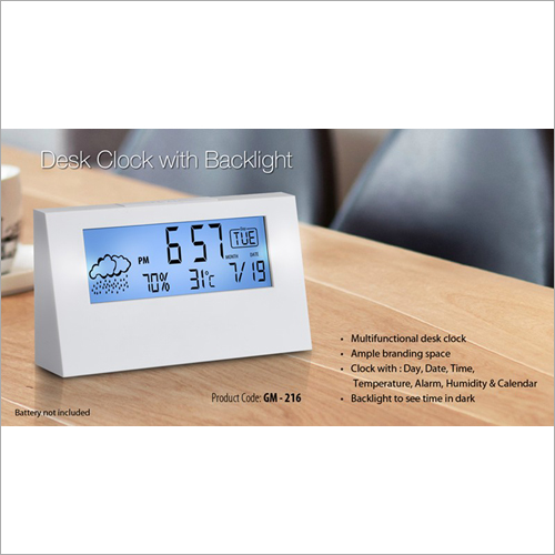 Desk Clock With Backlight