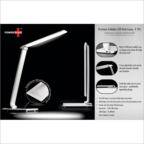 Power Plus Premium Foldable LED Desk Lamp (with touch) – E-124
