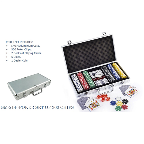 Poker set of 300 chips