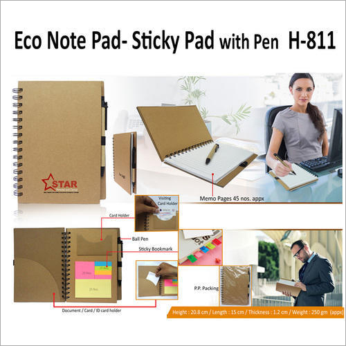 Eco Cube Sticky Memo Pad With Stationery Holder – H – 811