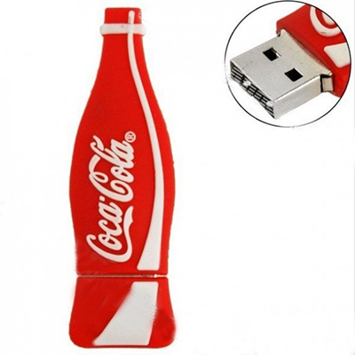 Coca Cola bottle shape PVC Pendrive CSPVC10