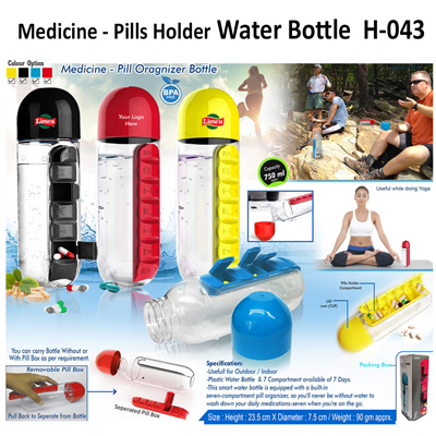 Pills holder Water Bottle-043