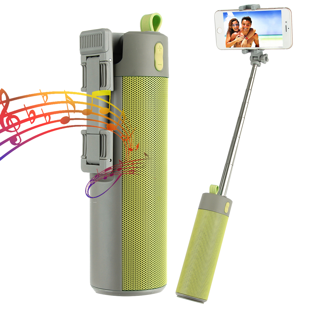 Bluetooth Speaker with Power bank & selfie Stick SUB USB – S112